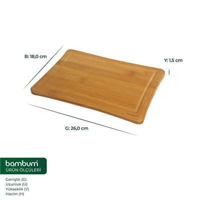 Bambum Diego Kesme Steak Tahtası Küçük B2450