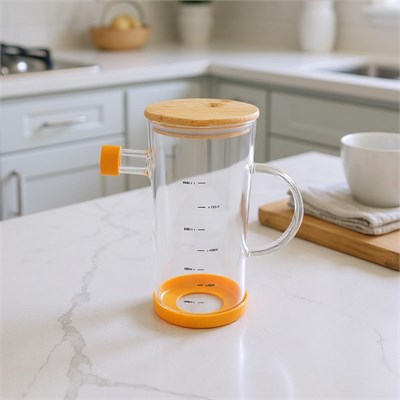Bambum Gepetto - Bambu Kapaklı Yağdanlık 800ml