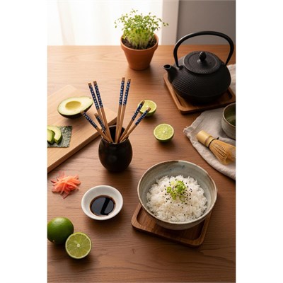 Bambum Hika - 4 Çift Chopstick