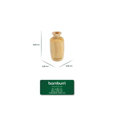 Bambum Lodi Bambu Vazo 9,6*4,9cm