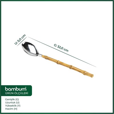 Bambum Mundo Bambu Saplı Kaşık 32*5cm