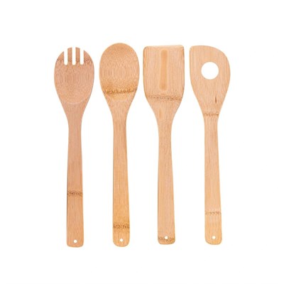 Bambum Ravili - 4lü Servis Maşa Spatula Kaşık Seti