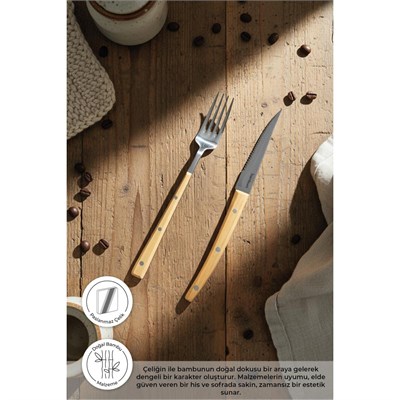 Bambum Spartan Steak Çatal Bıçak Seti