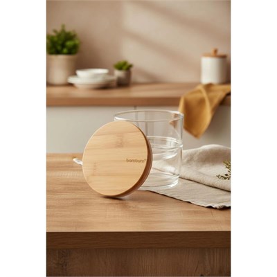 Bambum Tade-2 Katlı Cam Saklama Kabı B0796