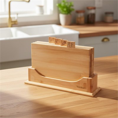 Bambum Tapanede Mini 4lü Kesme Tahtası