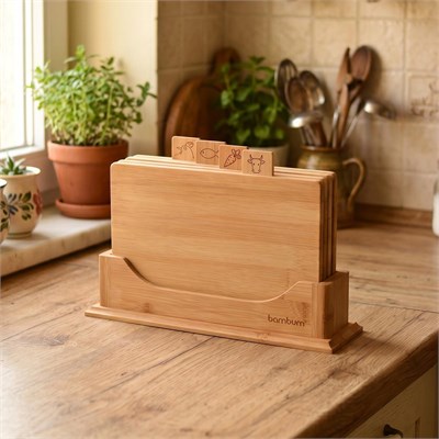 Bambum Tapanede Mini 4lü Kesme Tahtası