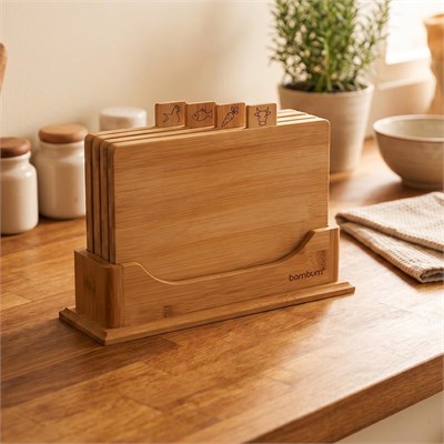 Bambum Tapanede Mini 4lü Kesme Tahtası