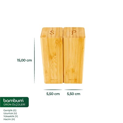 Bambum Twin 2li Tuzluk Biberlik