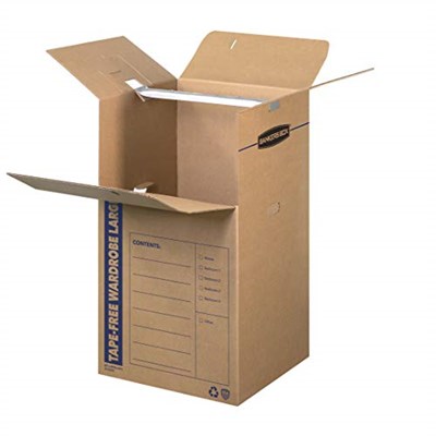 BANKERS BOX SmoothMove 7710501 dolap kutusu, yapışkansız, büyük, 3 adet