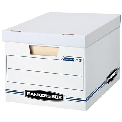 Bankers Box stor/dosya saklama kutusu Lift Off Kapak, Letter/Legal, 30,5 x 25,4 X 38,1 cm 12-Pack