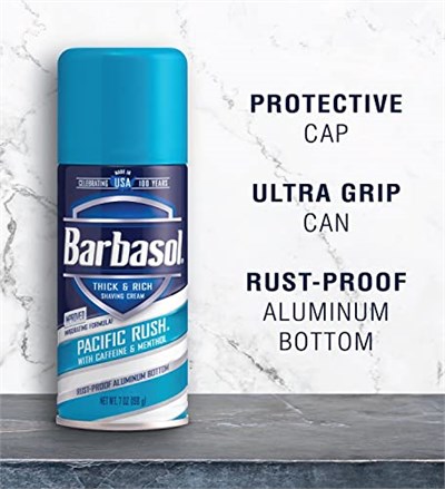 Barbasol Pasific Rush Kafein ve Mentollü Canlandırıcı Tıraş Köpüğü 198GR
