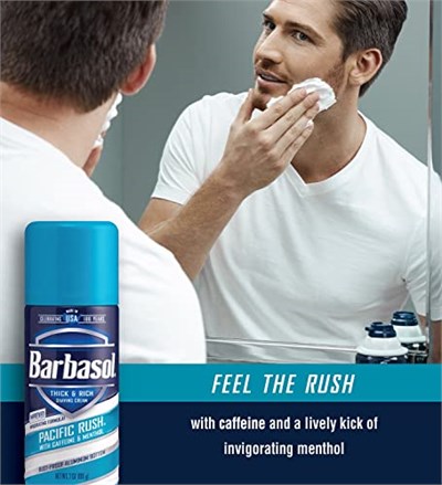 Barbasol Pasific Rush Kafein ve Mentollü Canlandırıcı Tıraş Köpüğü 198GR