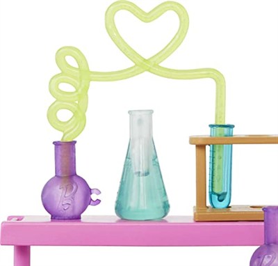 Barbie® Bilim Laboratuarı Oyun Seti, Barbie® Bilim Laboratuvarı oyun seti, 2 bebek, laboratuvar tezgahı ve 10dan fazla aksesuar, HJY95