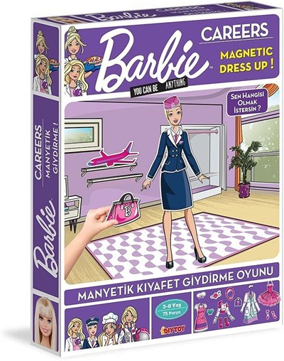 Barbie Careers Manyetik Kıyafet Giydirme Kutu Oyunu