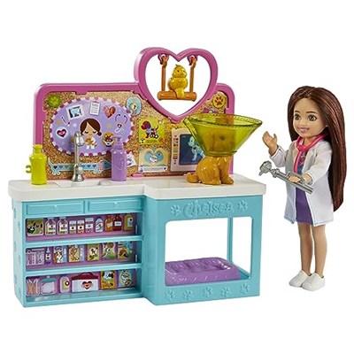 Barbie Chelsea Meslekleri Öğreniyor Veteriner Oyun Seti, 3 yaş ve üzeri, HGT12