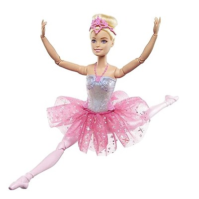 BARBIE™ DREAMTOPIA IŞILTILI BALERİN™ Barbie bebek | sarışın balerin bebek | sihirli ışık özelliği HLC25