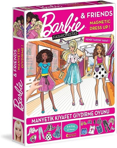 Barbie Fashionistas Manyetik Kıyafet Giydirme Kutu Oyunu