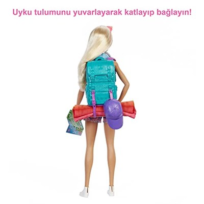 Barbie Kampa Gidiyor Oyun Seti Barbie Kampa Gidiyor Oyun Seti, yavru köpeği ve 10dan fazla aksesuar, 3-7 yaş HDF73
