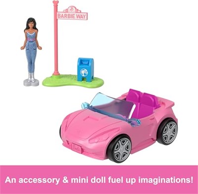 Barbie, Mini Barbieland Convertible, Hyf42, Çok Renkli