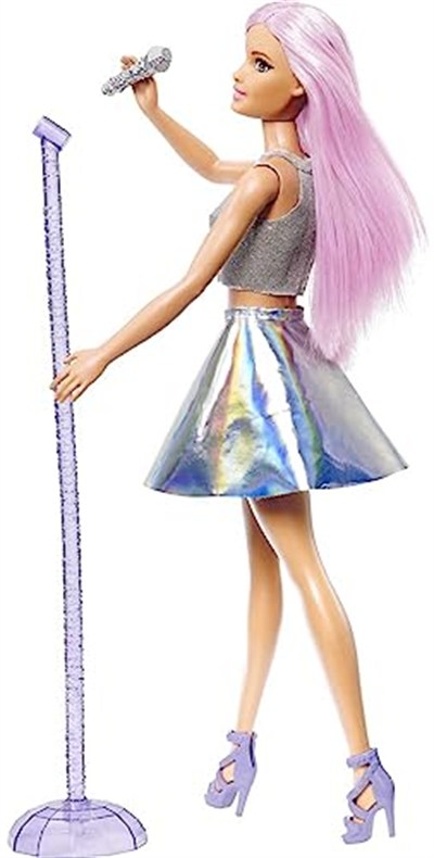 Barbie Pop Star Bebek ve Mikrofonu FXN98