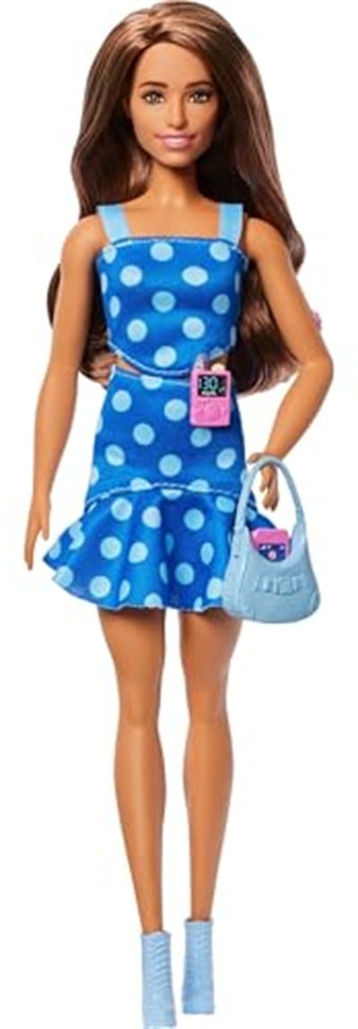 Barbie Puantiyeli kıyafeti ve aksesuarlarıyla tip 1 diyabeti olan Barbie Fashionistas bebek, HYT97