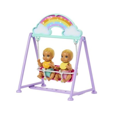 Barbie Skipper İkiz Bebekler Bakımı Oyun Seti Barbie Skipper İkiz Bebekler Bakımı Oyun Seti, ikiz bebek odası oyun seti ve aksesuarlar HXM99