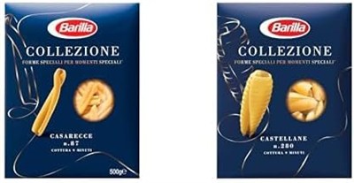 Barilla Casarecce Makarna 500 Gr ve Barilla Castellane Makarna 500 Gr