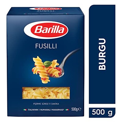 Barilla Fusilli (Burgu) Makarna 500 g. 3lü paket