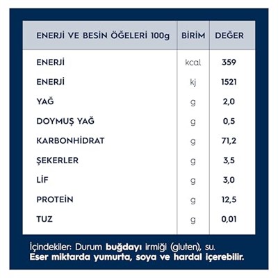 Barilla Kalem, Penne Rigate 500 gr