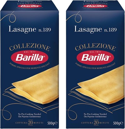 Barilla Lazanya/Lasagne Makarna, 500 Gr x 2 Paket