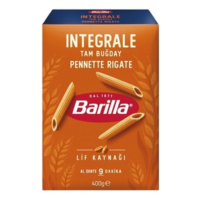 Barilla Tam Buğday Kalem Makarna (Integrale Pennette Rigate) 400 g.