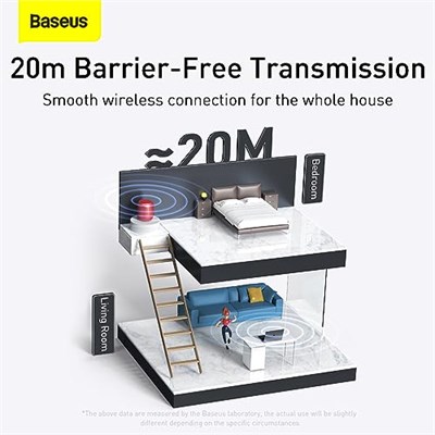 Baseus BA04 Mini Bluetooth Adaptör USB Alıcı Bluetooth 5.0 Siyah
