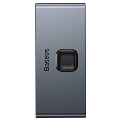 Baseus Matrix 2 in 1 Çok Fonksiyonlu Bilgisayar/Telefon HDMI Hub Adaptörü, Koyu Gri, HDMI Giriş Çıkış 4K & ARC, 4K 60 Hz Destekli, Seyahat Boy