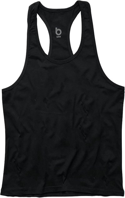 Basic Fitness Gym Tank Top Sporcu Atleti Siyah