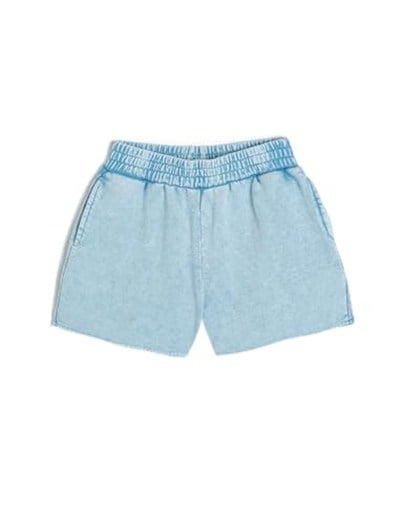 Basic Mini Şort Beli Lastikli Cepli Pamuklu