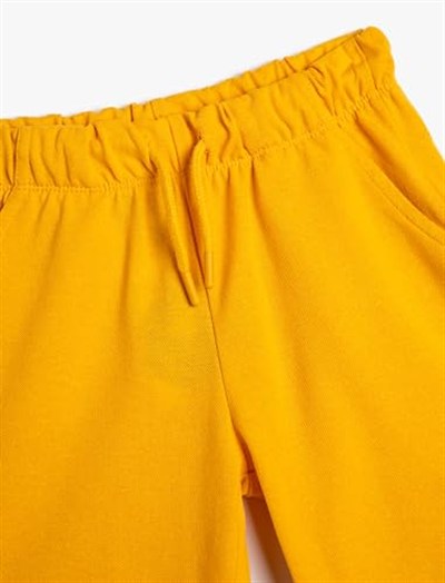 Basic Şort Beli Bağlamalı Cepli
