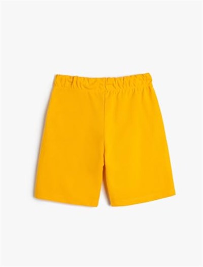 Basic Şort Beli Bağlamalı Cepli