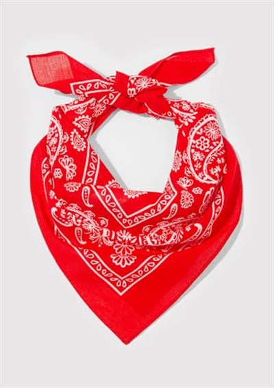 Baskılı Kırmızı Bandana 1911810-82580