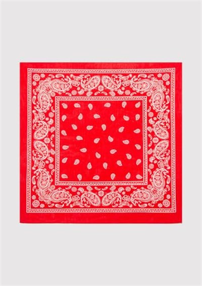 Baskılı Kırmızı Bandana 1911810-82580