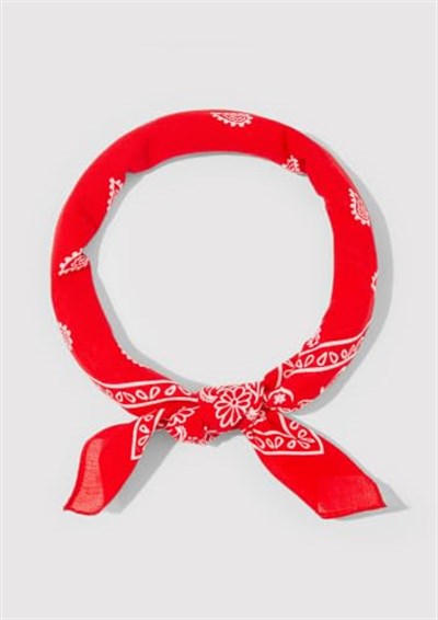 Baskılı Kırmızı Bandana 1911810-82580