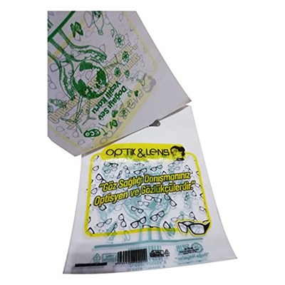 Baskılı Optik Gözlük Poşeti El Geçme 22x32 Cm 1 Kg x 200lü