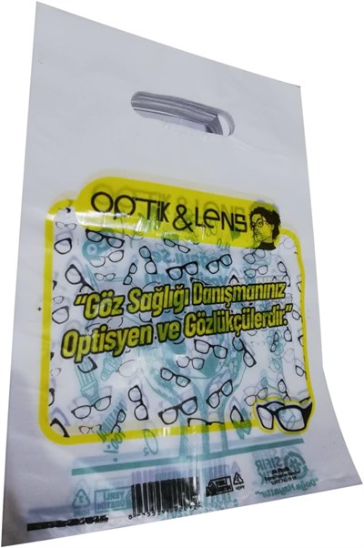 Baskılı Optik Gözlük Poşeti El Geçme 22x32 Cm 1 Kg x 200lü