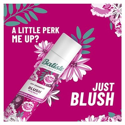 Batiste Kuru Şampuan Allık 200ml, Çiçek ve Seksi Kokulu, Yıkama Arasında Saçları Yenilemek İçin Durulama Spreyi İçermeyen (Ambalaj Değişebilir)