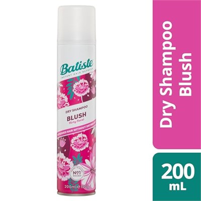Batiste Kuru Şampuan Allık 200ml, Çiçek ve Seksi Kokulu, Yıkama Arasında Saçları Yenilemek İçin Durulama Spreyi İçermeyen (Ambalaj Değişebilir)
