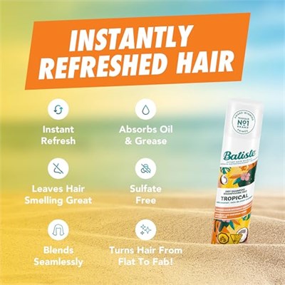 Batiste Tropical Kuru Şampuan 200 ml