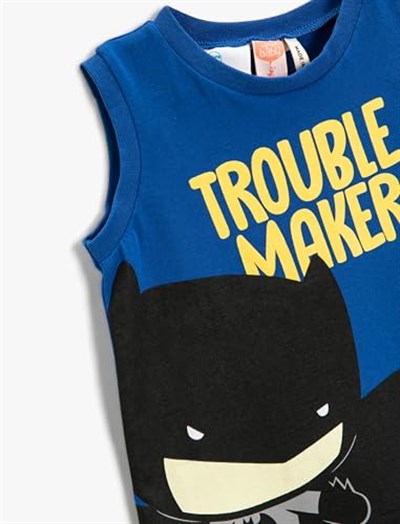 Batman Baskılı Lisanslı Atlet Pamuklu