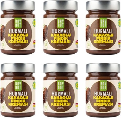 BayNut Hurmalı Kakaolu Fındık Kreması 320g | Katkısız, Glutensiz