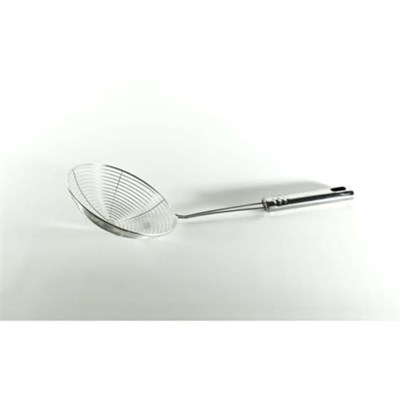Baysa Metal Büyük Tel Kevgir Sık Dokuma 18 cm Çap, 21 cm Sap Uzunluğu