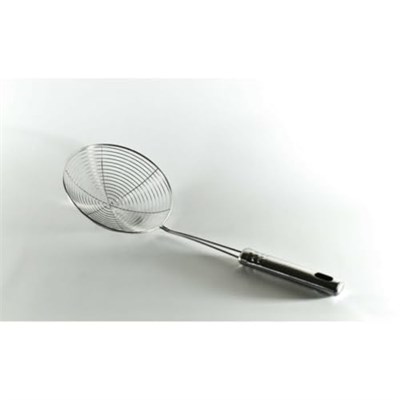 Baysa Metal Büyük Tel Kevgir Sık Dokuma 18 cm Çap, 21 cm Sap Uzunluğu