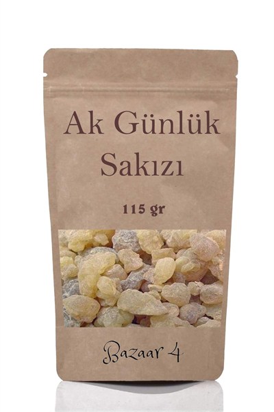 Bazaar 4 Akgünlük Sakızı Sığla Ağacı Reçine Günlük Bitkisi 115 Gr